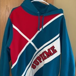 Supreme diagonal hoodie